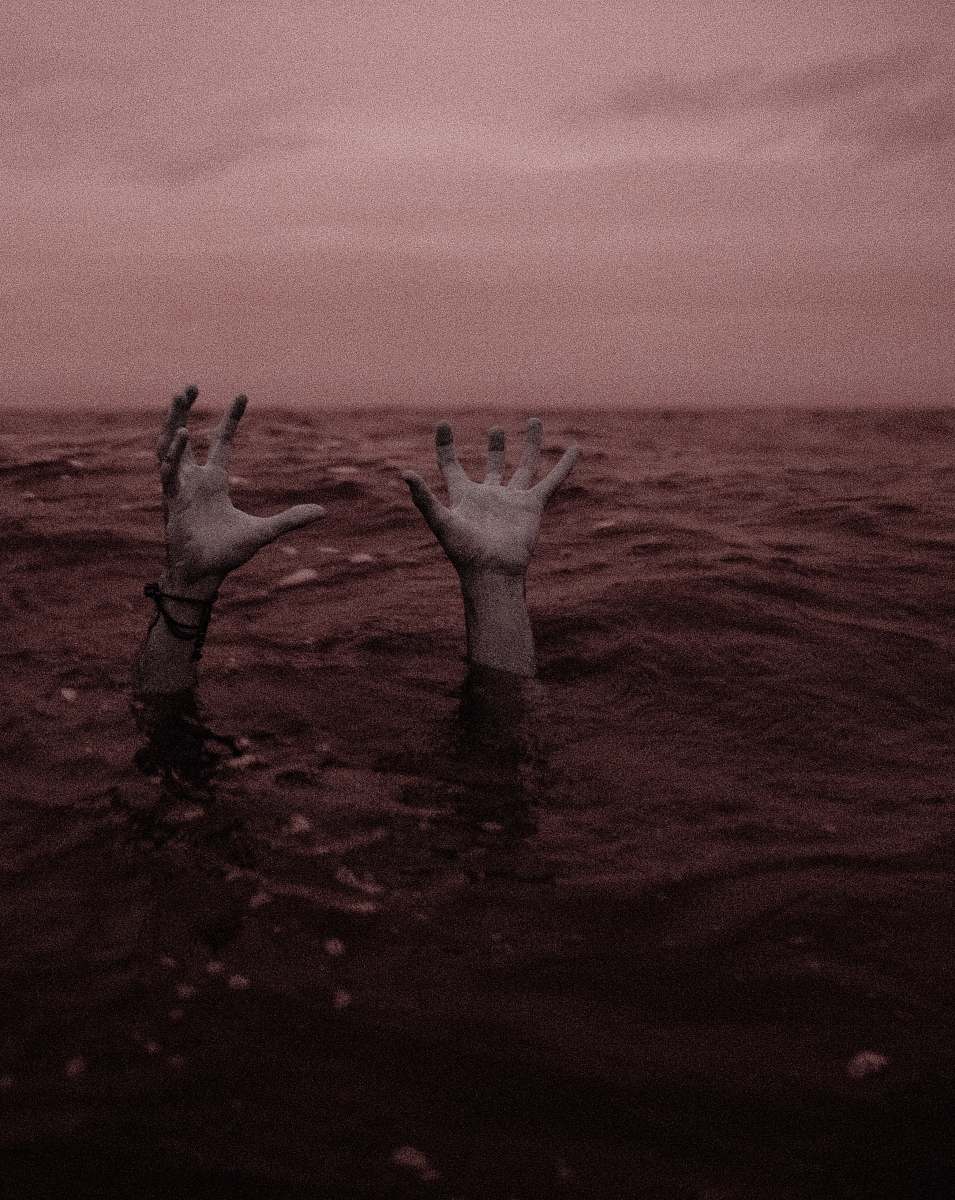 revere beach person sinking on body of water revere